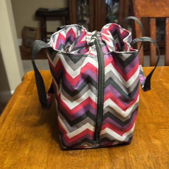 New Nicole Miller canvas insulated tote bag. - Picture 5 of 11
